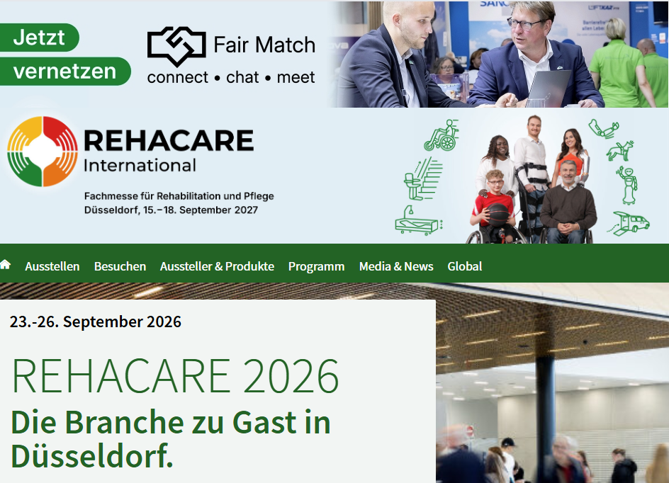 Rehacare D&uuml;sseldorf 15.-18.09.2026