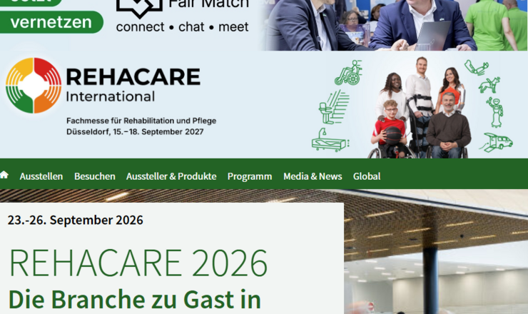 Rehacare D&uuml;sseldorf 15.-18.09.2026